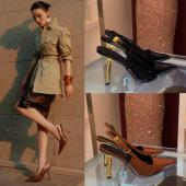 软底不累脚小个子显高跟鞋 杨树林包头凉鞋 女夏配裙子2025新款 绝美