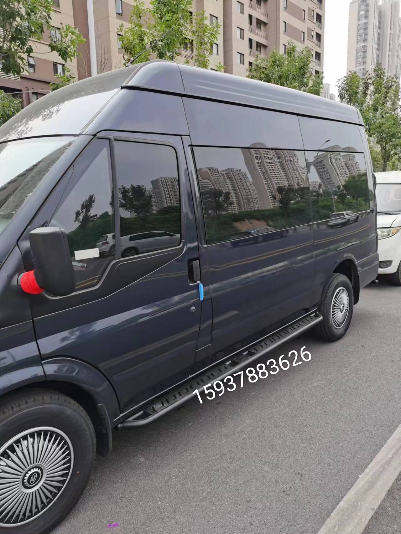 Jmc江铃福顺改装侧踏板侧踏杠脚踏板边杠加厚铁质侧踏板专用踏板