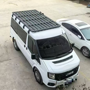 江铃福顺宿营车车顶行李架车顶框铝合金车顶拓展平台侧爬梯尾梯子