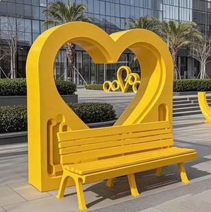户外不锈钢坐凳雕塑商场美陈金属异形坐凳城市公园休闲公共座椅