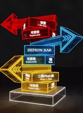 亚克力梦幻霓虹数字文字美陈堆头发光灯箱外户外公园大厅标识展示