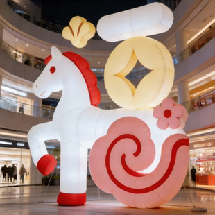 马年马上有福气模2026新款 网红打卡景区商业街道快闪活动大型商超