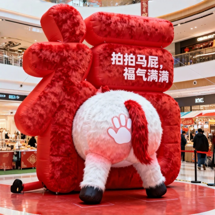 2026马年新款气模网红打卡商场景区商业街道快闪活动新年元旦引流