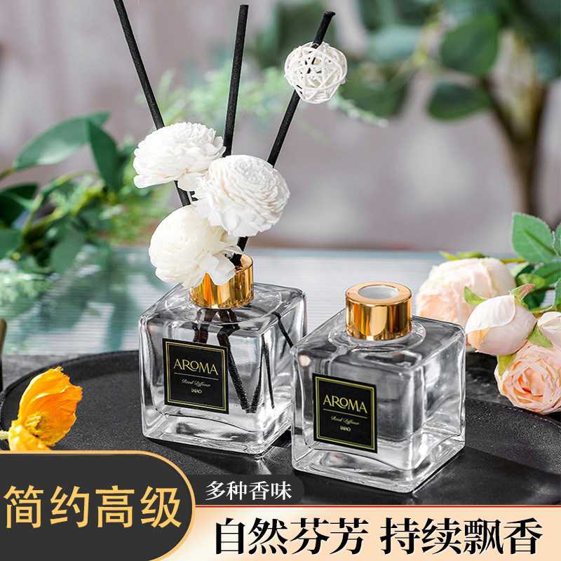 高级无火香薰摆件精油空气清新剂留香金盖方瓶室内香氛藤条香扩香,洗护清洁剂/卫生巾/纸/香薰,香薰香料,淘宝优惠券,粉丝福利购,淘宝优惠卷
