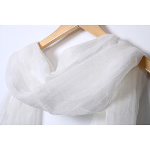 纯白本白色全棉围巾草木染扎染蓝染植物染色用手绘教学白丝巾胚布