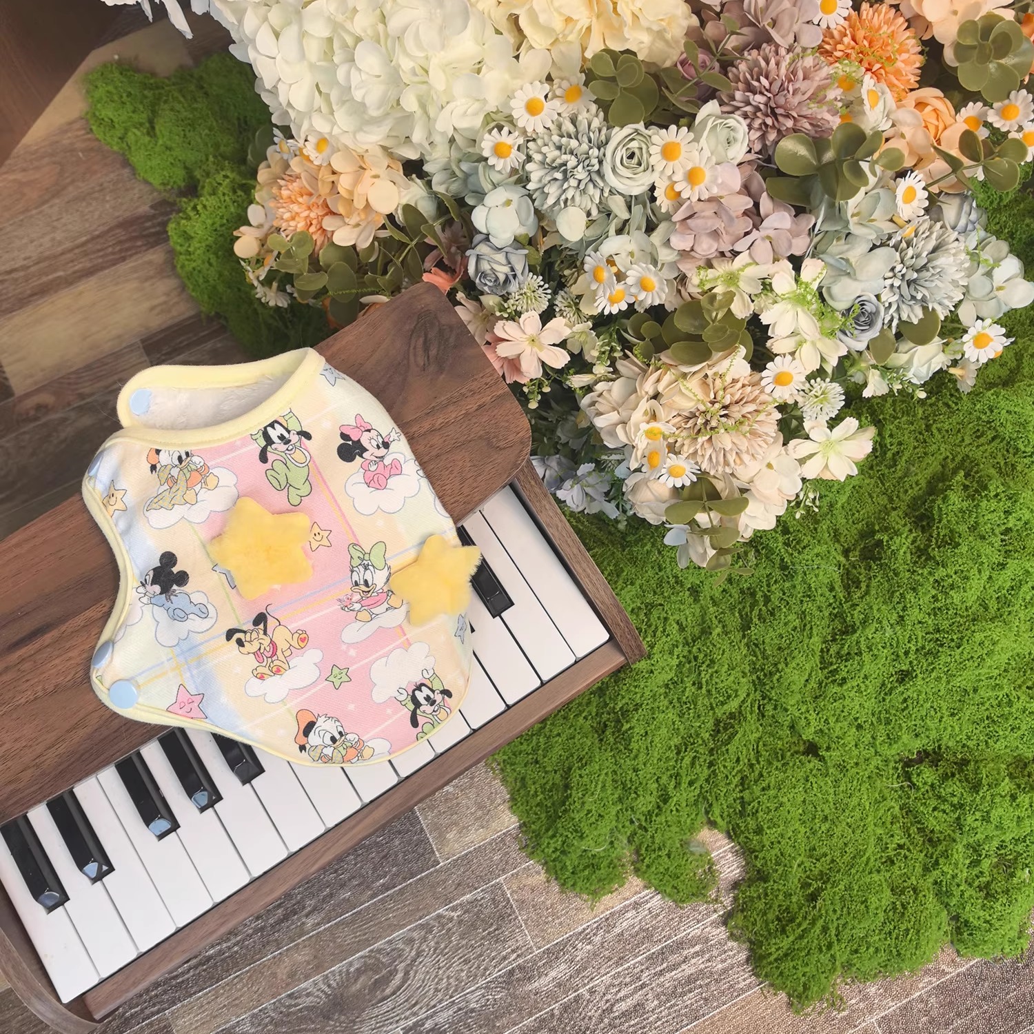 原创手工薄绒宠物睡衣家居服背心