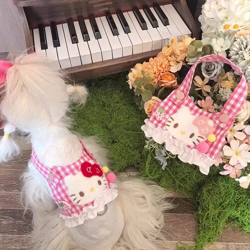 宠物胸背小型犬马尔济斯约克夏狗狗背心式胸背遛猫牵引绳防挣脱