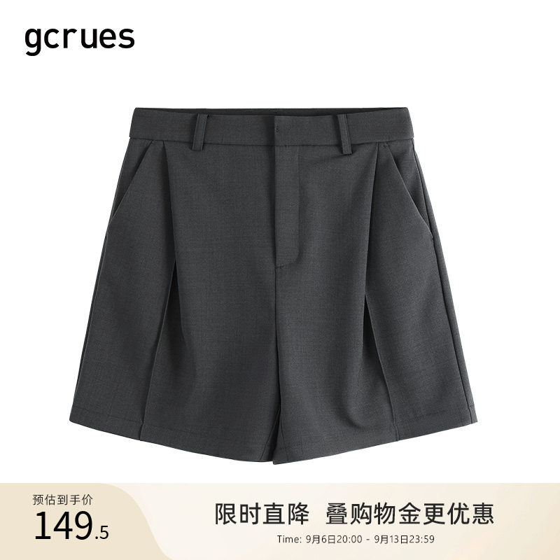 GCRUES高腰西装短裤女夏季图片
