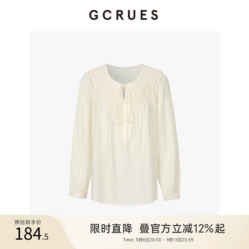 GCRUES法式气质宽松小衫图片