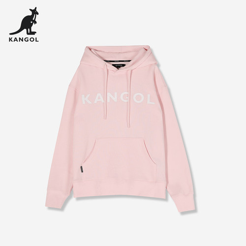 KANGOL连帽卫衣女秋冬加绒