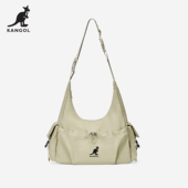 KANGOL官方hobo托特包新款 斜挎大容量通勤包时尚 百搭单肩腋下女包