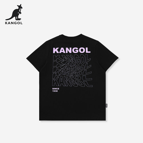 KANGOL字母印花短袖t恤