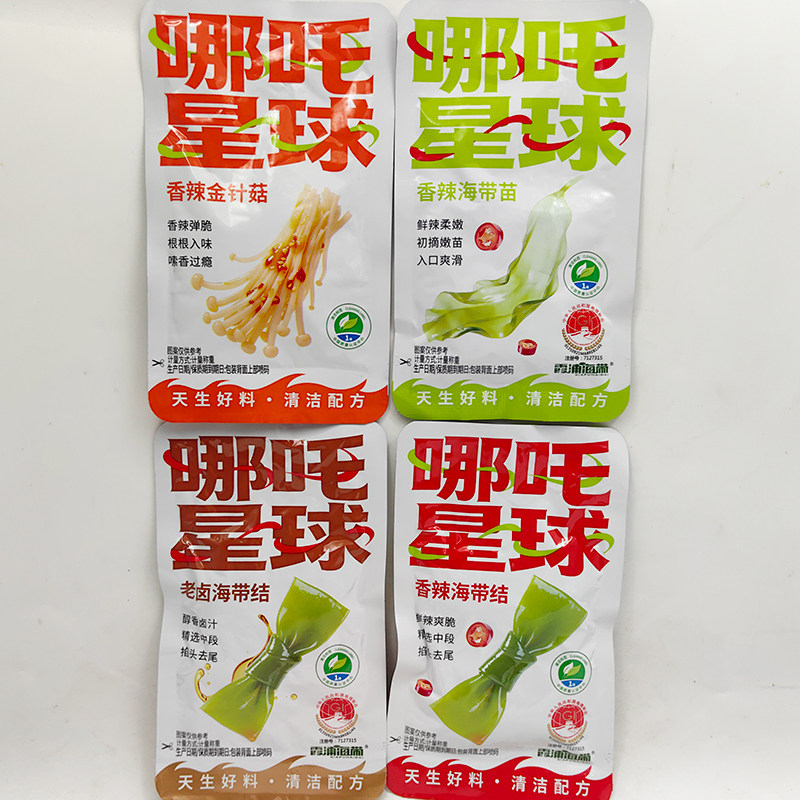 哪吒星球香辣海带结老卤海带结