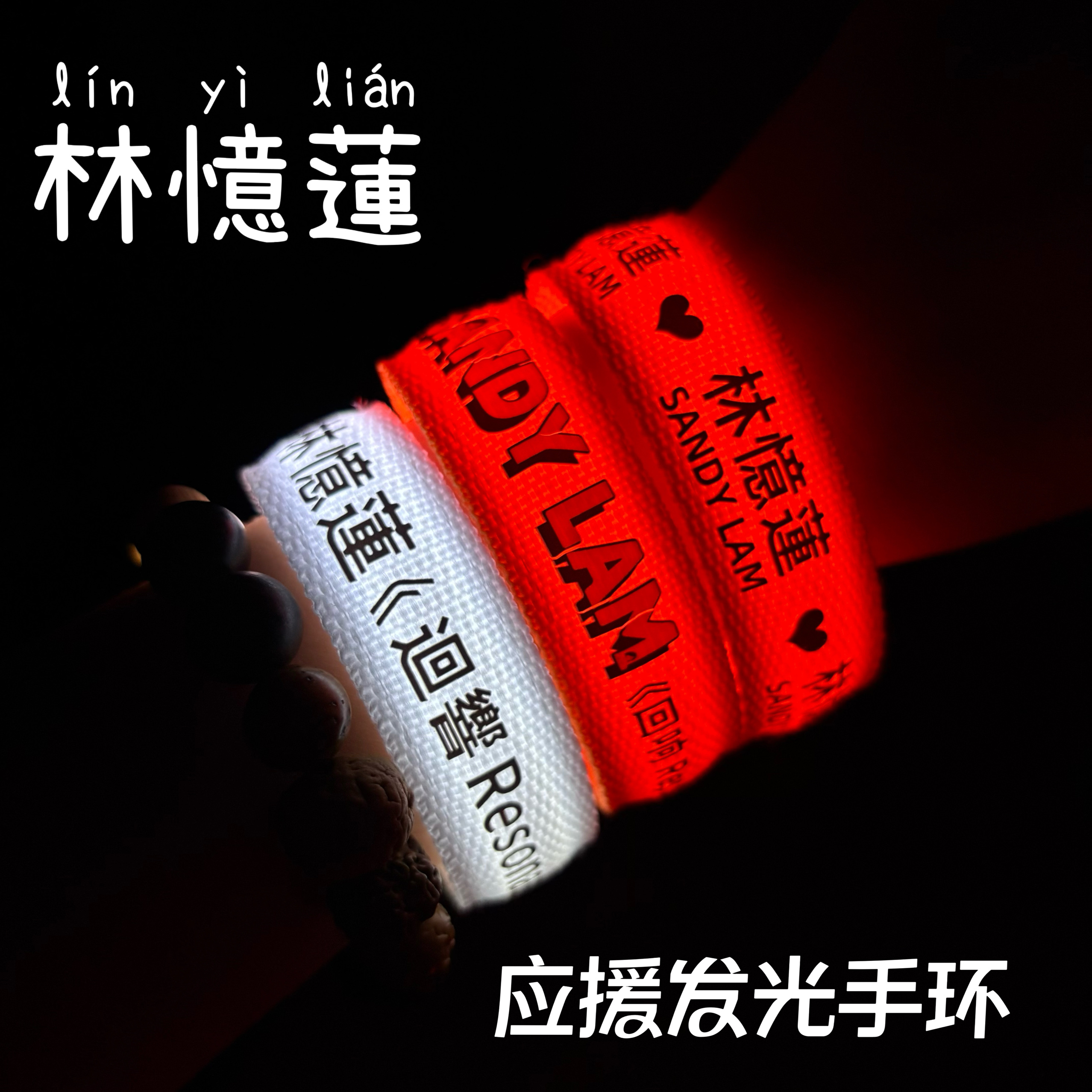 2025林忆莲定制应援发光手环回响巡回演唱会粉丝应援助威发光道具