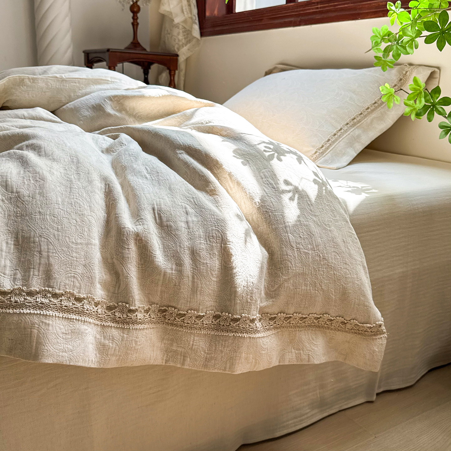 姜川织物「东方福韵」棉麻四件套