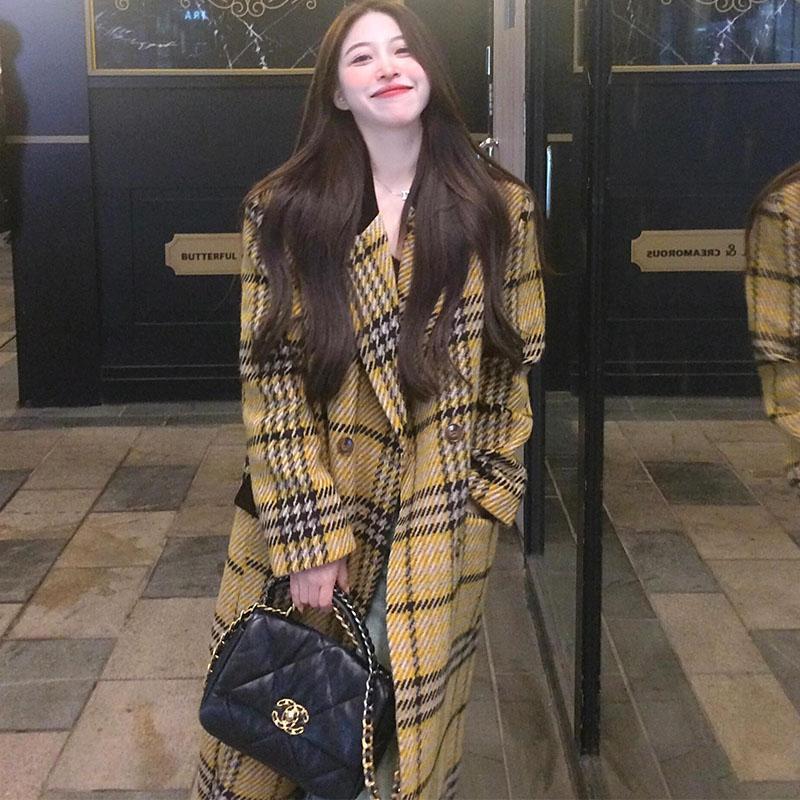 反季秋冬季毛呢大衣外套女呢子冬天小个子韩系英伦风赫本风高级感