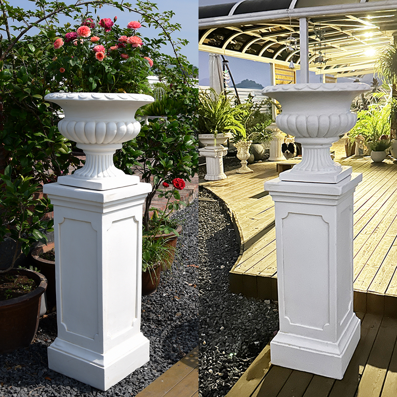 庭院别墅门口花盆罗马柱婚庆花园