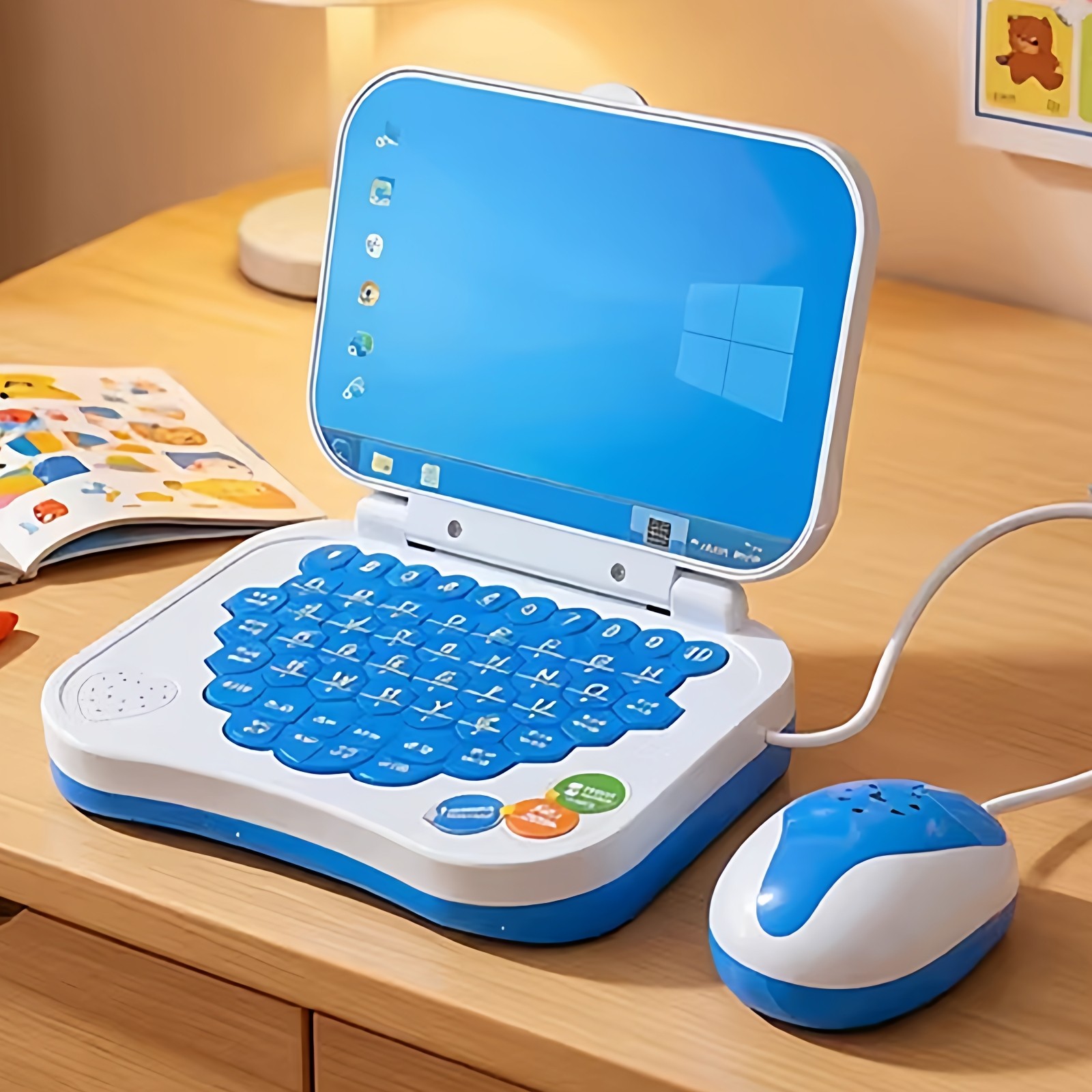 儿童电脑玩具益智早教机宝宝早教学习点读机学习机仿真小电脑模型