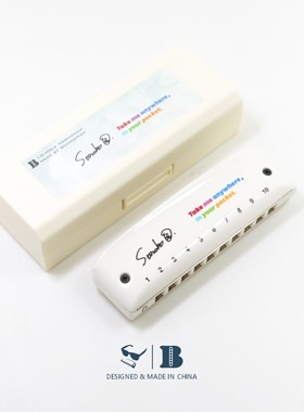 园园签名款口琴 初学十孔布鲁斯蓝调10孔PADDY 吹口琴的小园园