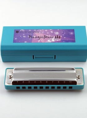 BoogieMan PADDY调音带低音6口琴十孔布鲁斯蓝调10孔初学园园同款