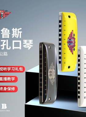 Boogieman布鲁斯蓝调十孔口琴66号公路10孔C调初学者paddy签名款