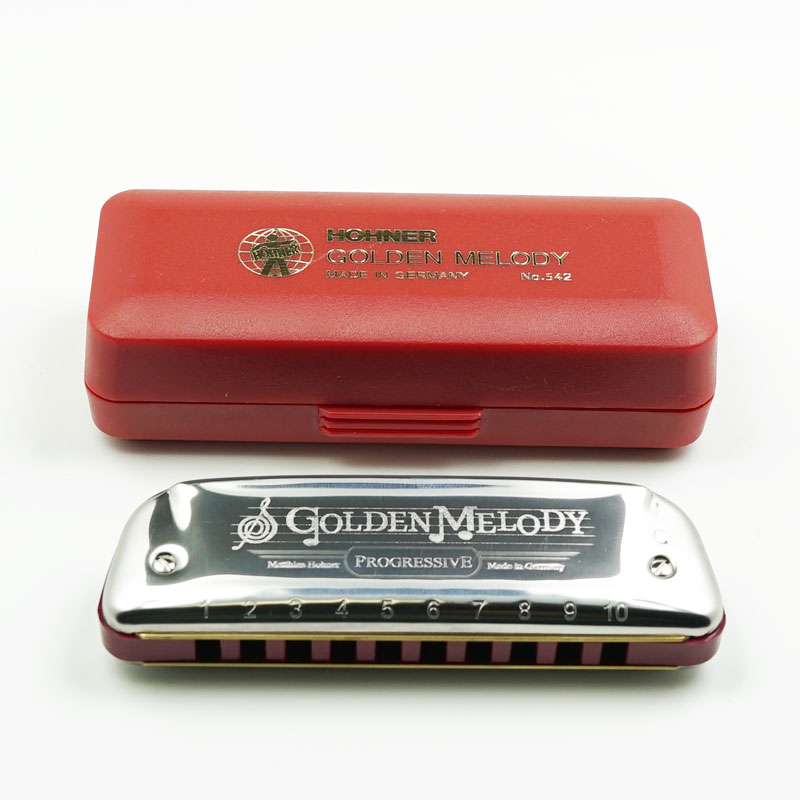 HOHNER GM/Golden melody 十孔口琴 布鲁斯蓝调口琴 |可配VIP套餐 乐器/吉他/钢琴/配件 口琴 原图主图