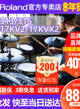 现货罗兰电子鼓TD313/316专业考级舞台演奏TD17KVX2家用电架子鼓