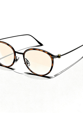 26年专柜正品玳瑁色近视眼镜圆框镜架mj12fm4075男女mj101fk107