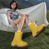 水靴防滑胶鞋 慕儿超软好看 2025新款 加绒通勤雨靴防水鞋 雨鞋 女款