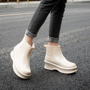 慕儿英伦风雨鞋女款个性时髦雨靴防水防滑水鞋通勤百搭舒适涉水靴