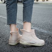 女款 防滑防水厨房工作甜美胶鞋 冬季 慕儿低帮运动雨鞋 雨靴成人水鞋