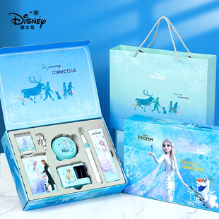 Disney迪士尼电动文具套装 学习用品用具幼儿园儿童生日礼物小学生文具礼盒开学大礼包 三件套一二年级男女生款