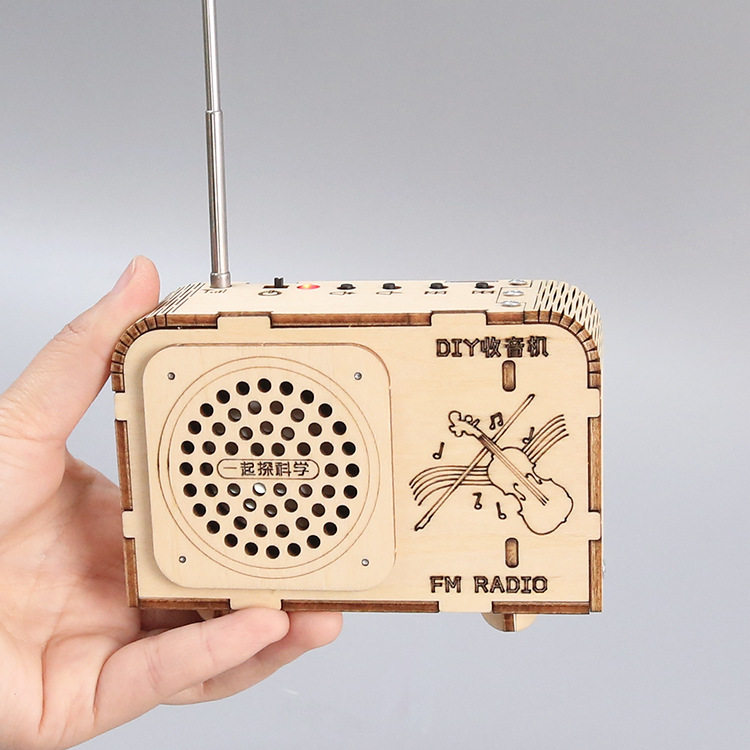 科技小制作儿童收音机模型手工拼装玩具科学实验材料科教前沿