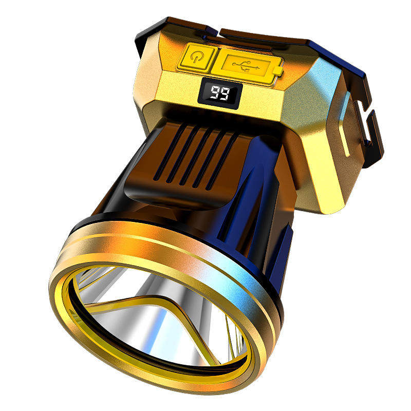 强光夜钓远射充电夜钓头灯户外露营矿灯锂电池探照头戴式电