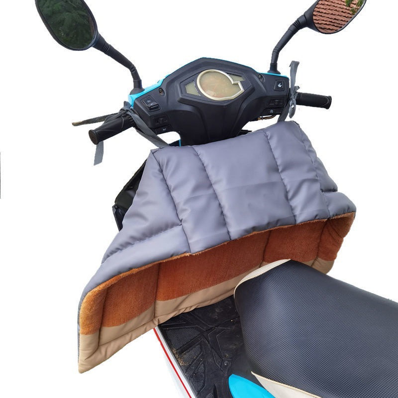 电动车挡风被冬季加绒加厚电瓶车