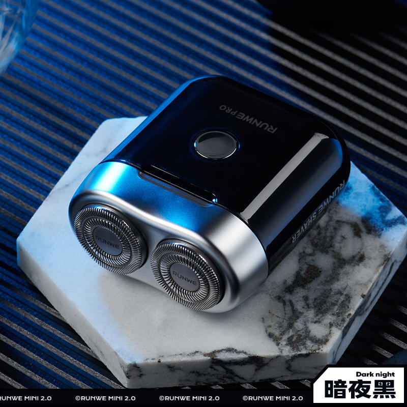 双头电动剃须刀小巧便携式车旅胡须刀全身水洗刮胡刀Rs307