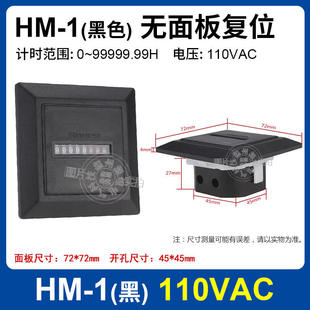 2R累时器工业计时器SYS R面板安装 记数器HM BZ142 D48