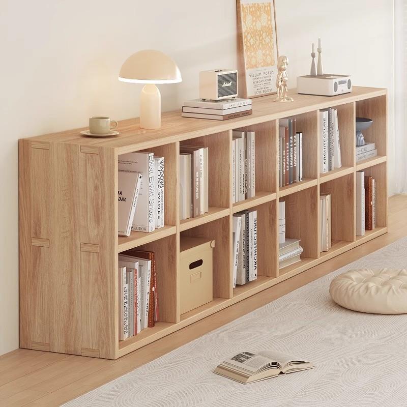 德国精工实木书柜落地儿童一体靠墙客厅展示收纳柜简易柜书架矮格