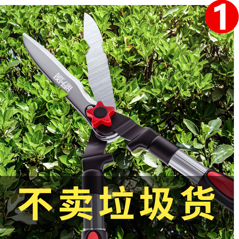 德力西修枝剪园艺大剪刀园林果园花园大剪刀可伸缩绿篱花剪草坪剪