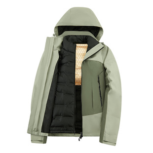 新款羽绒冲锋衣男款三合一两件套秋冬季防风防水户外登山服外套女