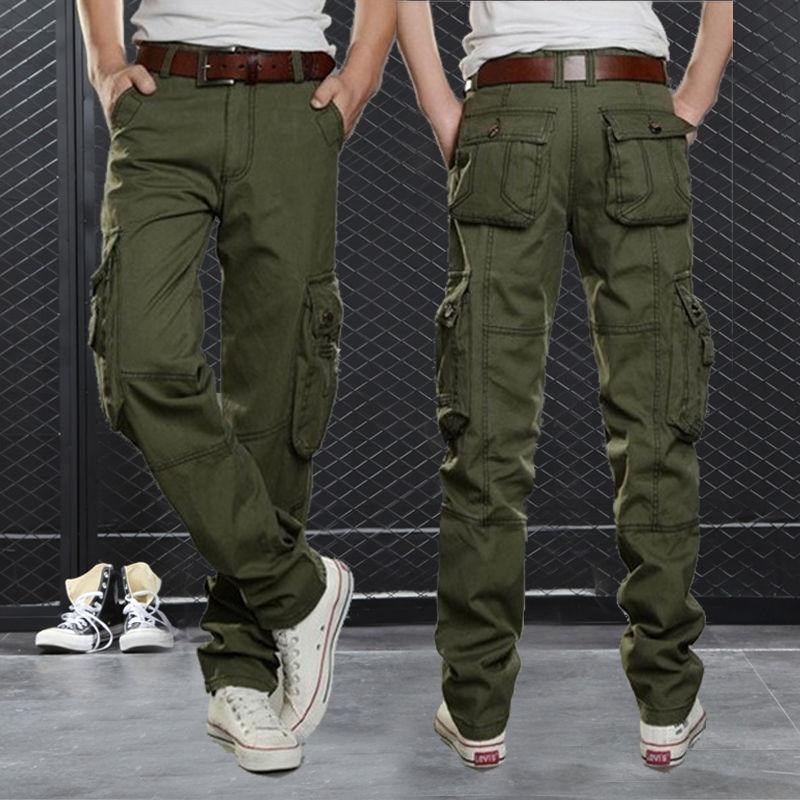 秋冬加厚休闲裤男宽松多口袋工装裤耐磨耐穿纯棉电焊工作裤军裤男|ruв категории Мужская одежда, брюки - от Buy2taobao.com для оказания профессиональной услуги покупки агента Taobao