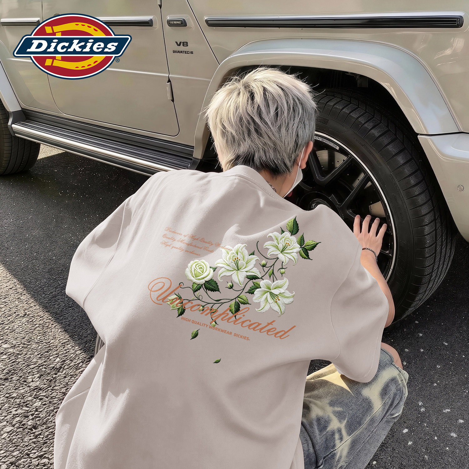 Dickies纯棉短袖T恤男2026新款夏季宽松印花休闲上衣透气潮牌体恤