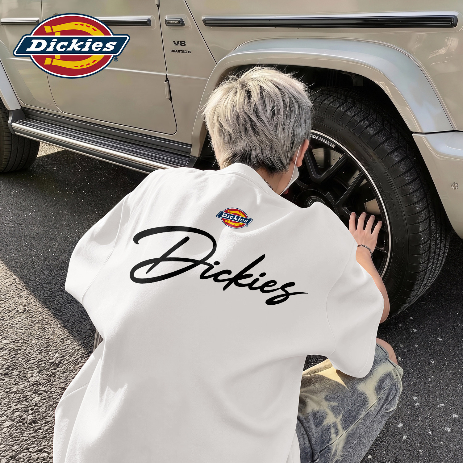 Dickies短袖T恤男款美式重磅白色2026夏季新款纯棉上衣半袖男生潮