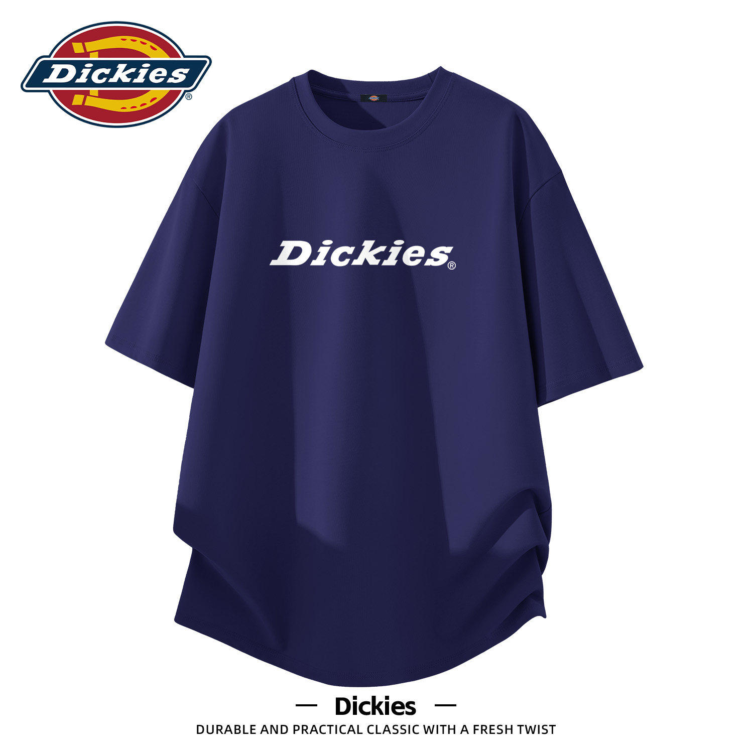 Dickies纯棉短袖t恤男女同款2026新款夏季百搭重磅美式印花上衣男
