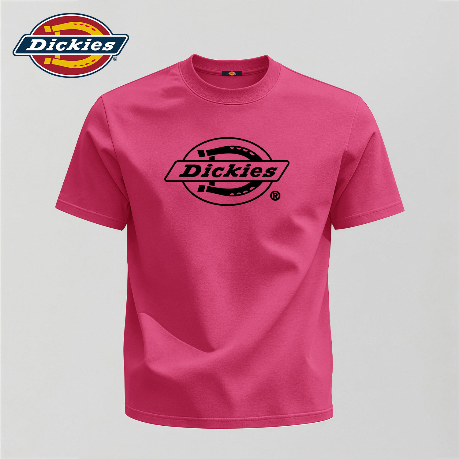 Dickies美式潮牌短袖T恤男夏季宽松圆领LOGO印花流行百搭纯棉上衣