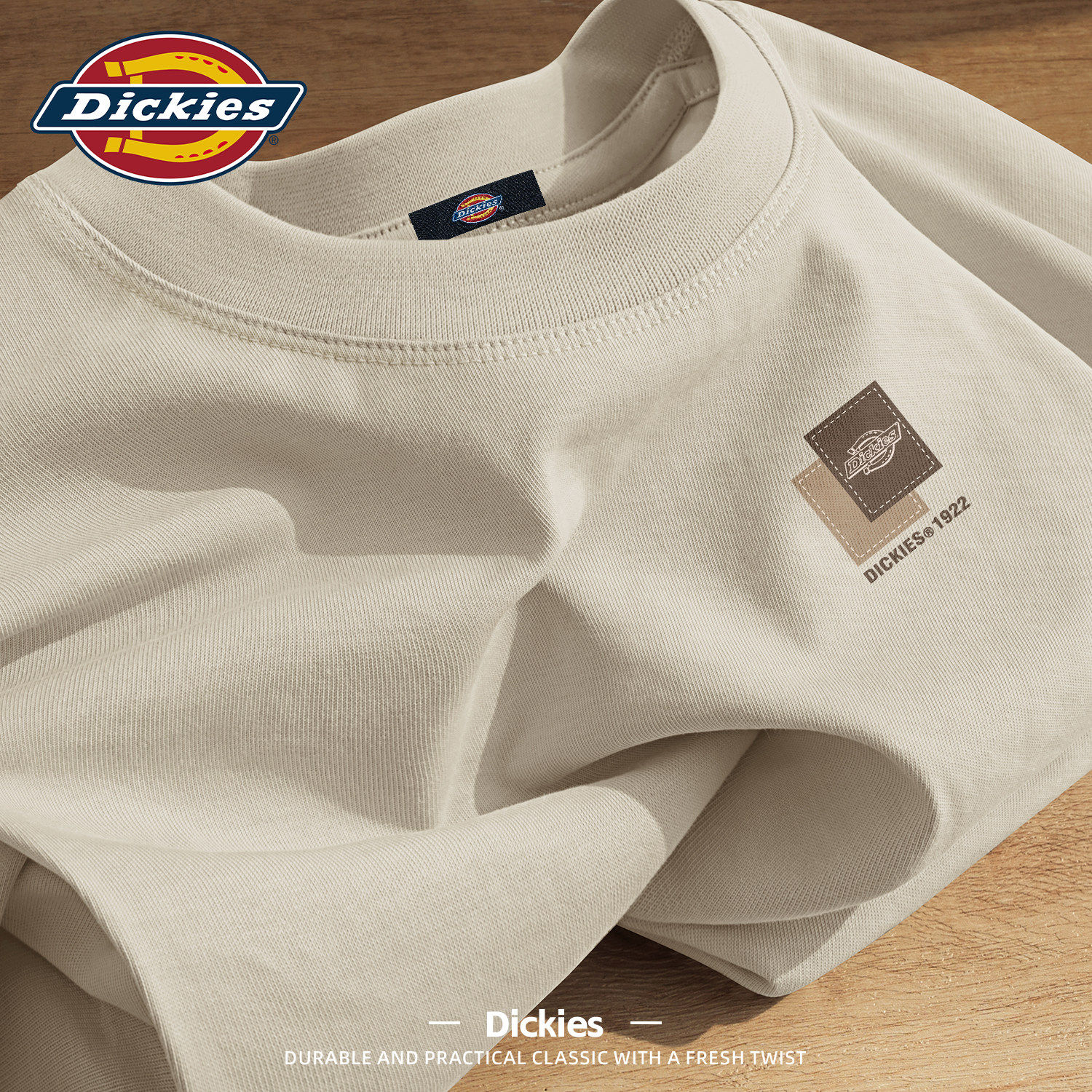 Dickies纯棉短袖T恤男青少年2026新款夏季宽松休闲半袖衣服男上衣