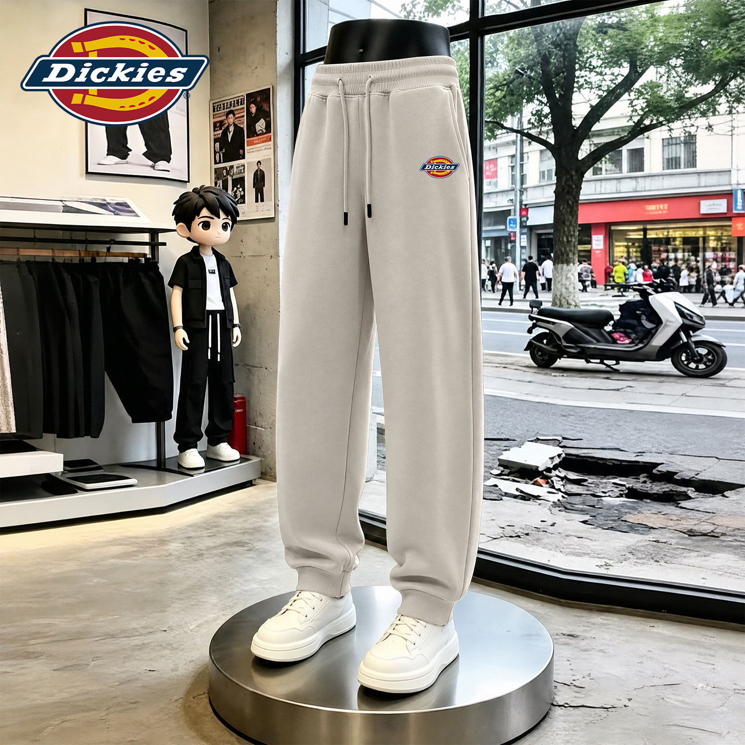 Dickies美式休闲束脚裤男2026秋季新款潮牌百搭宽松舒适运动长裤