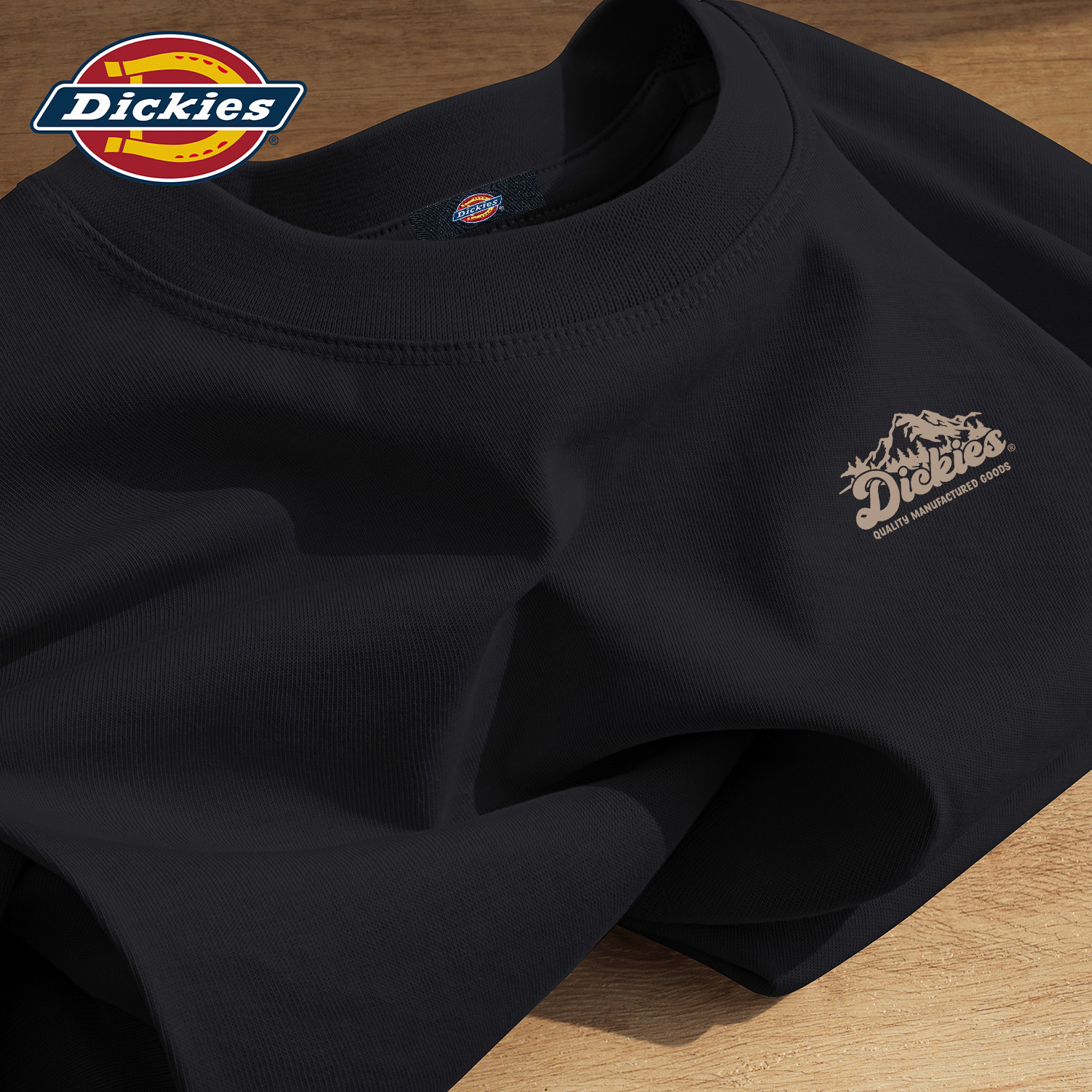 Dickies黑色短袖T恤男生2026夏季新款纯棉LOGO印花潮男士夏装衣服