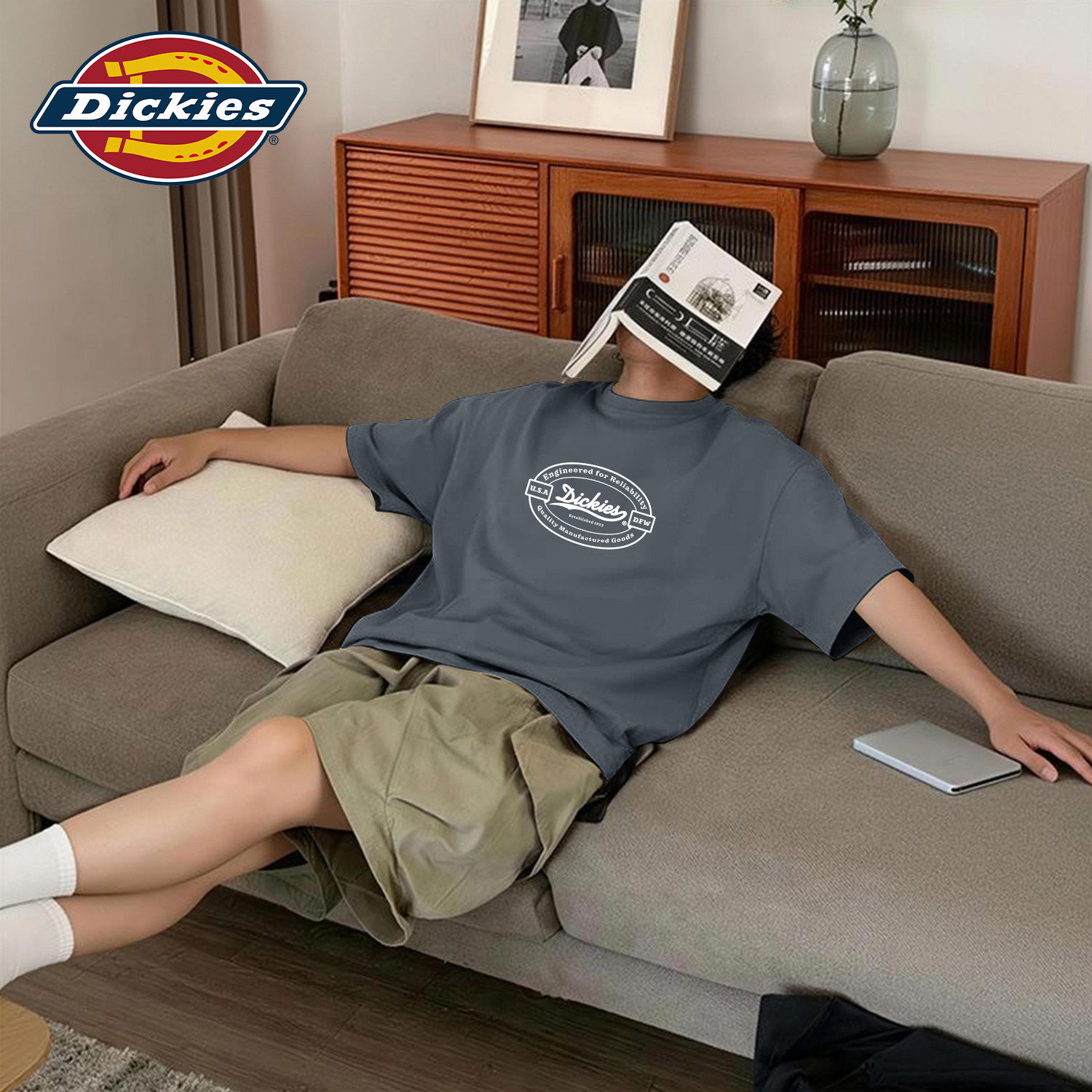 Dickies短袖T恤男款2026新款夏季上衣青少年休闲宽松大码学生半袖