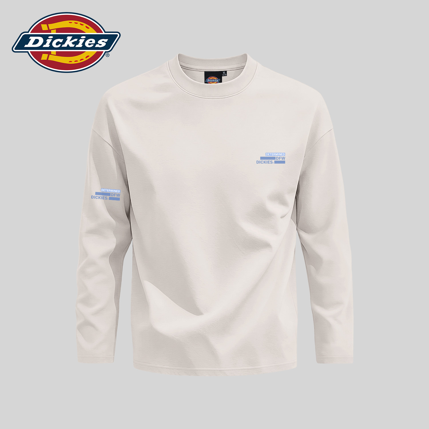 Dickies潮牌纯棉圆领长袖T恤男2026秋季新款休闲印花美式流行上衣